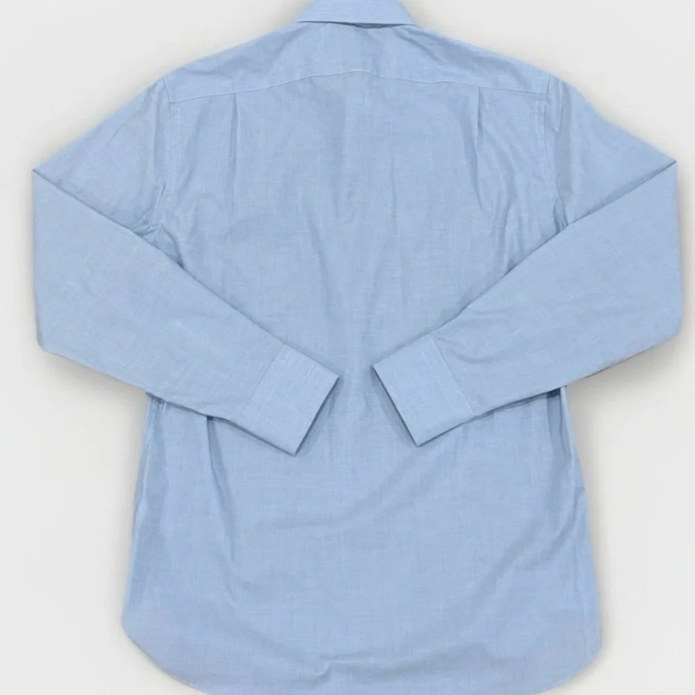 J.Crew Ludlow Shirt Mens Size 15.5 33 Blue Button Up Slim Cotton Blend